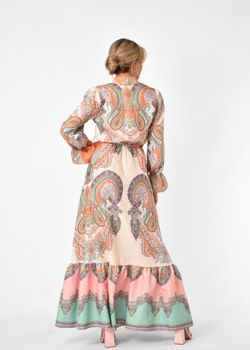 Anna jurk multikleur
