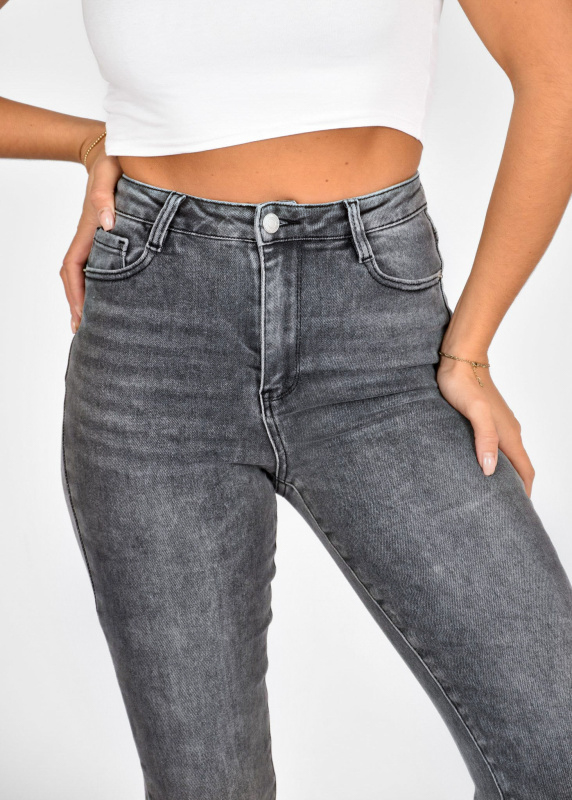 Flared jeans grijs