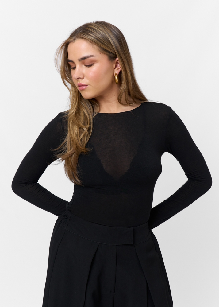 Lucy top | zwart | M | 2608/C01/324-900-M