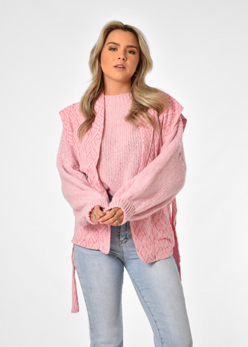Joan gilet roze