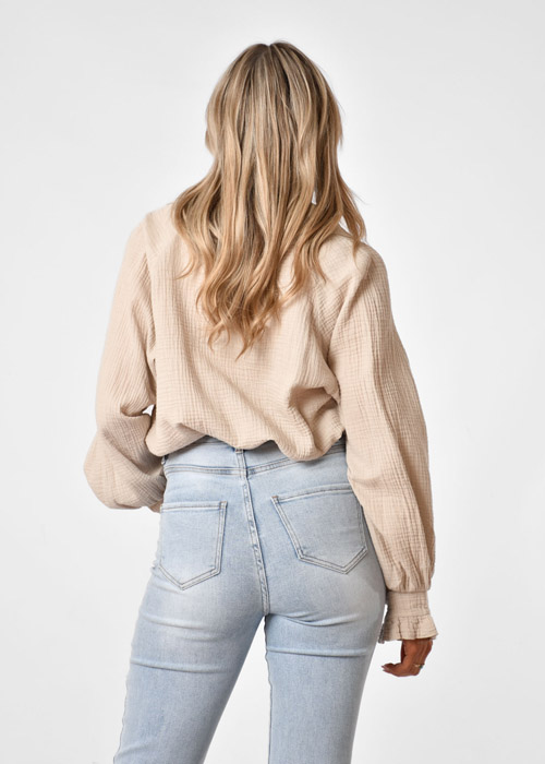 Claartje top beige