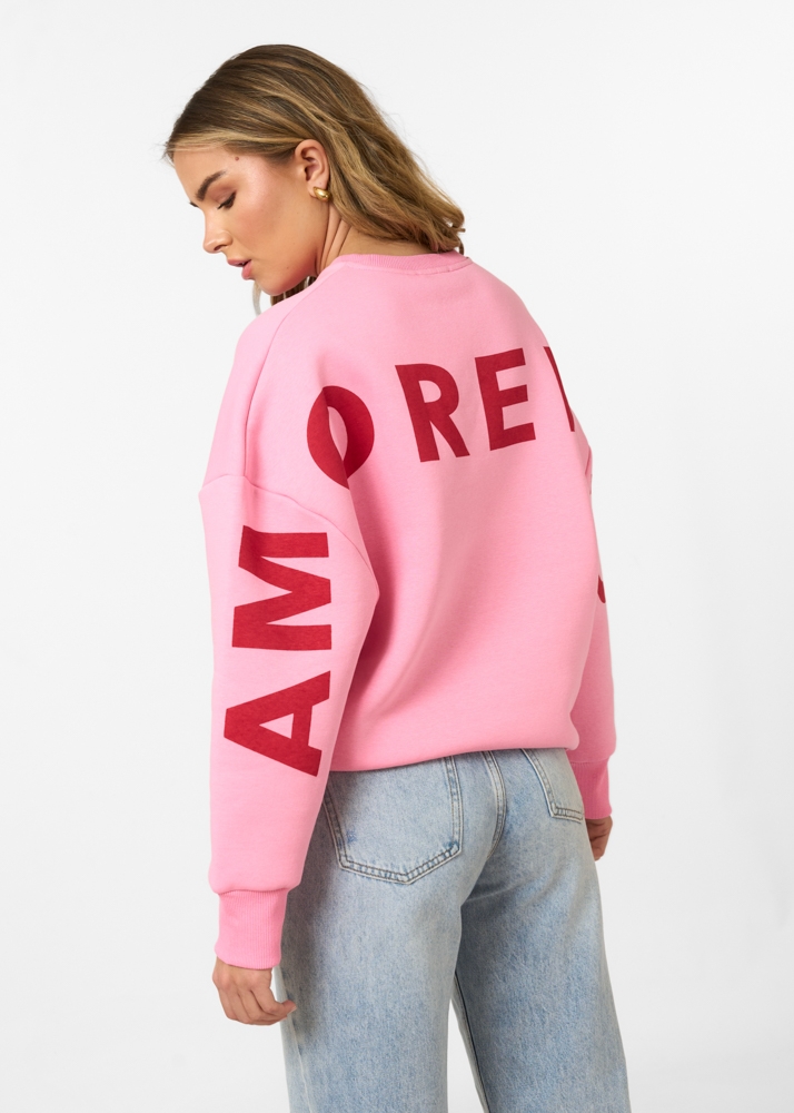 Amore mio backprint sweater