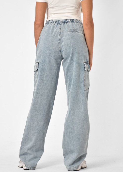 Julie parachute broek denim