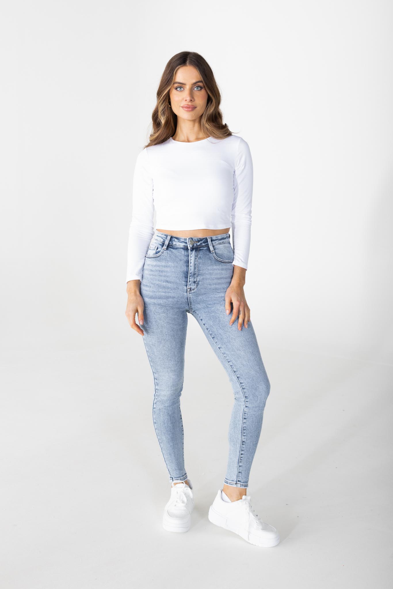 Skinny jeans donkerblauw