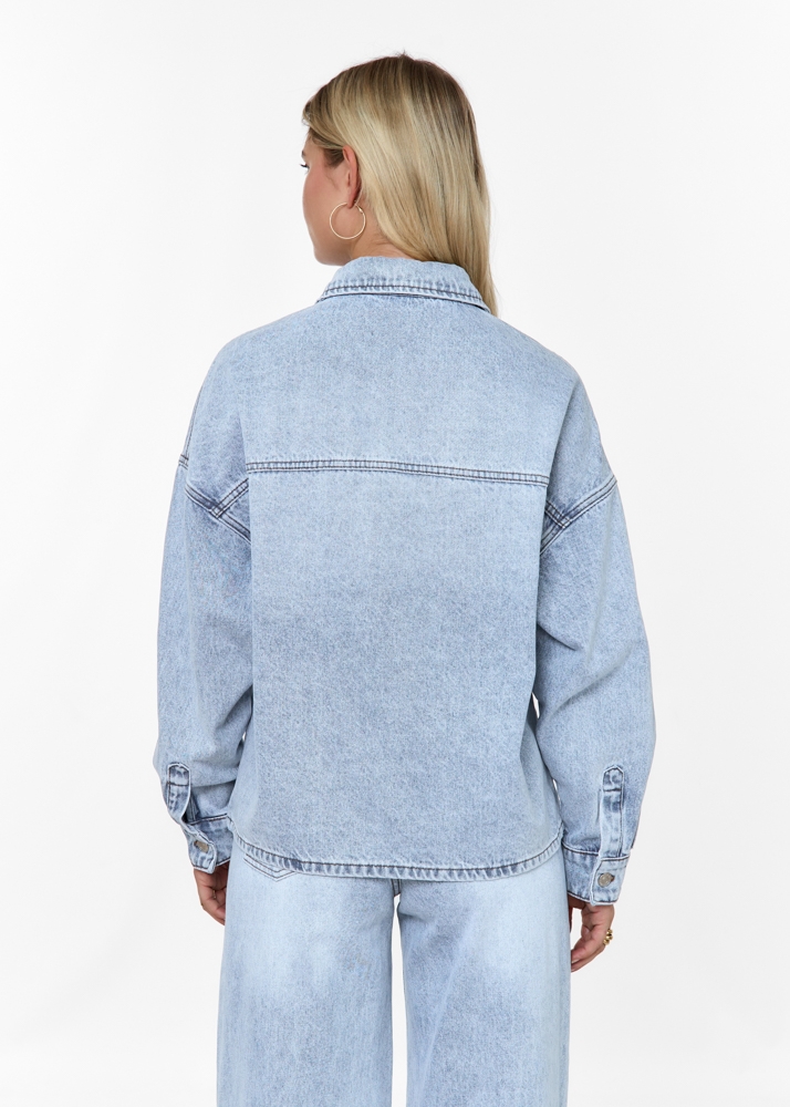 Boyfriend denim blouse