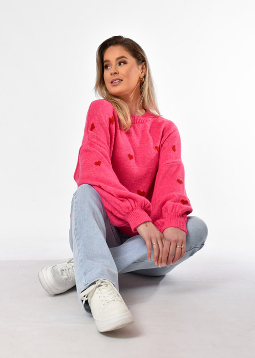 Loena trui fuchsia