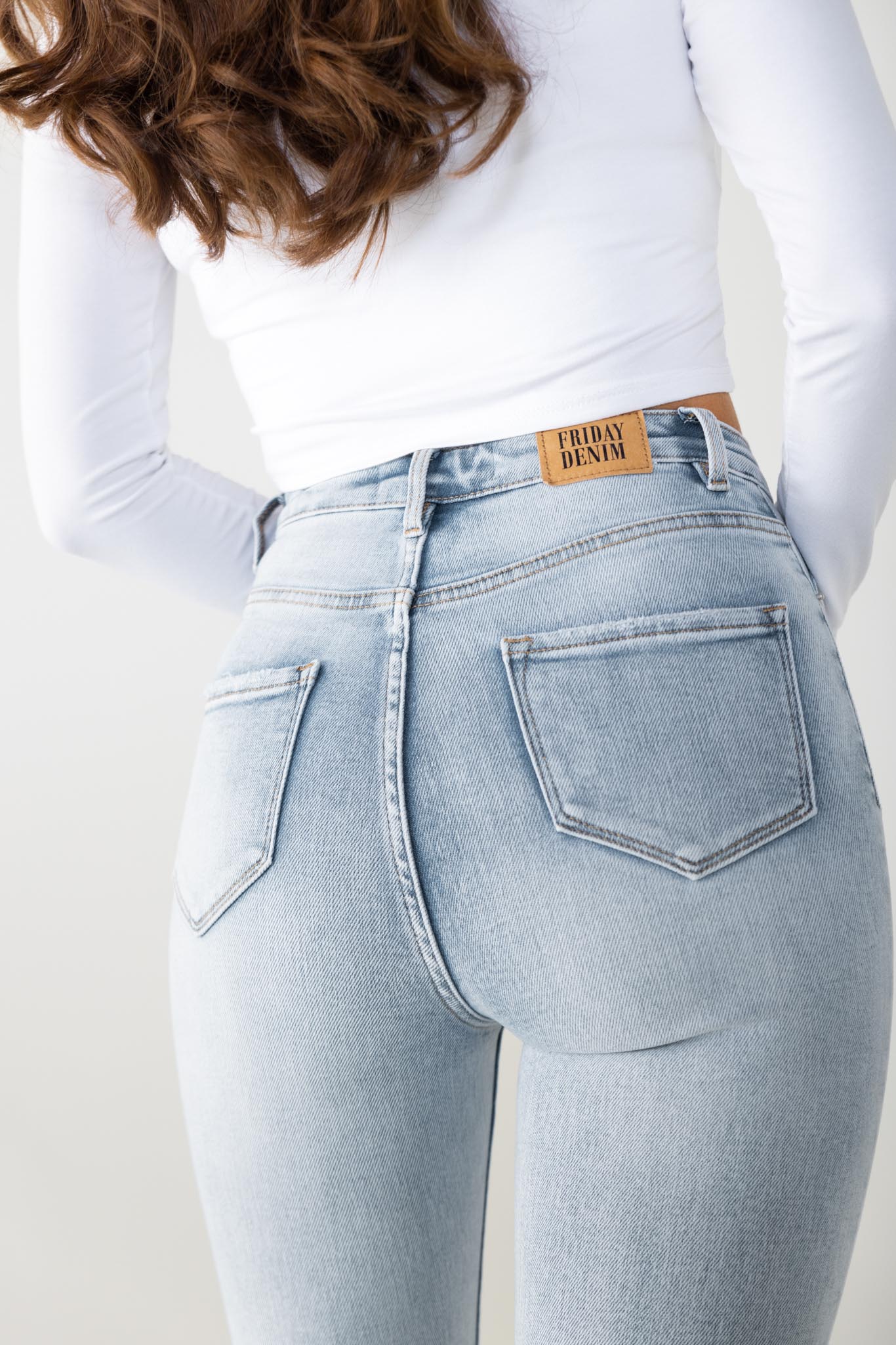 Skinny jeans blauw