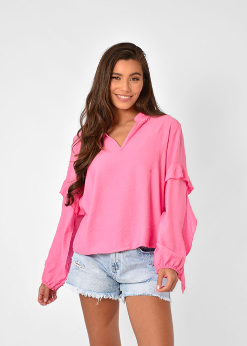 Livia blouse roze