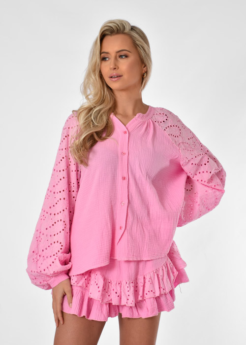 Roxy blouse roze
