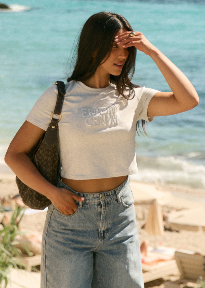 Friday Denim embossed logo t-shirt