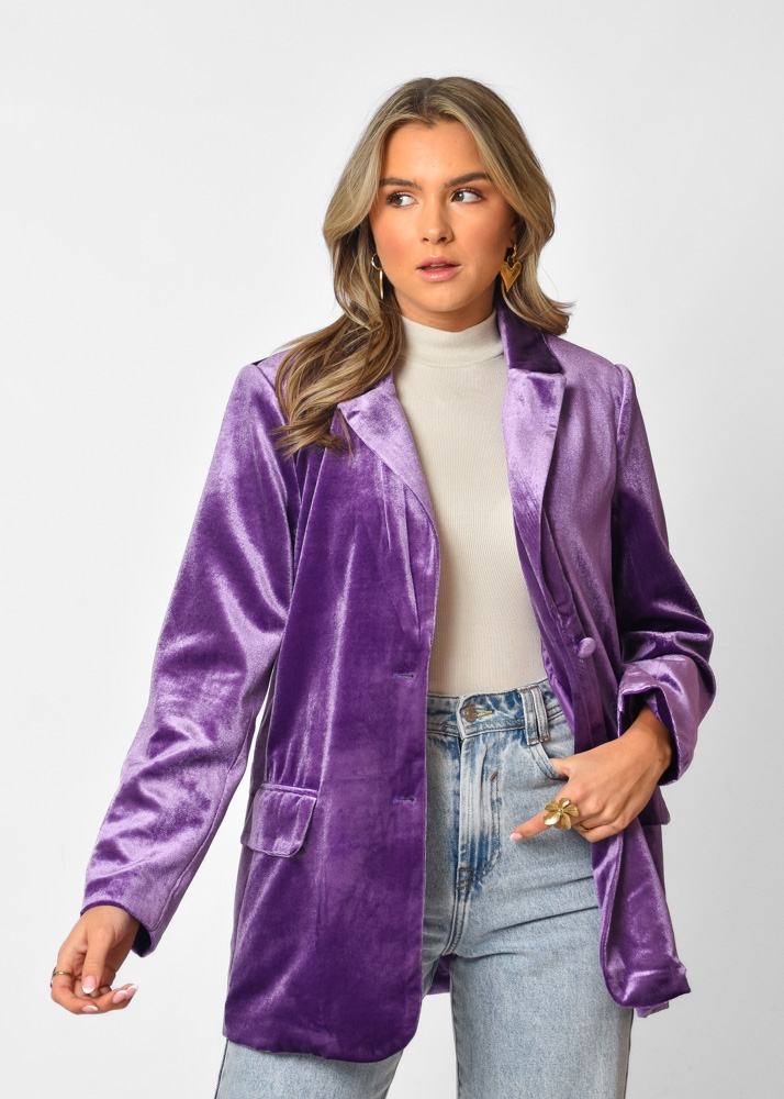 Cleo blazer paars