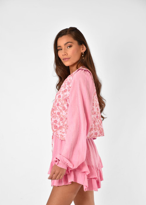 Sophie gilet lichtroze 