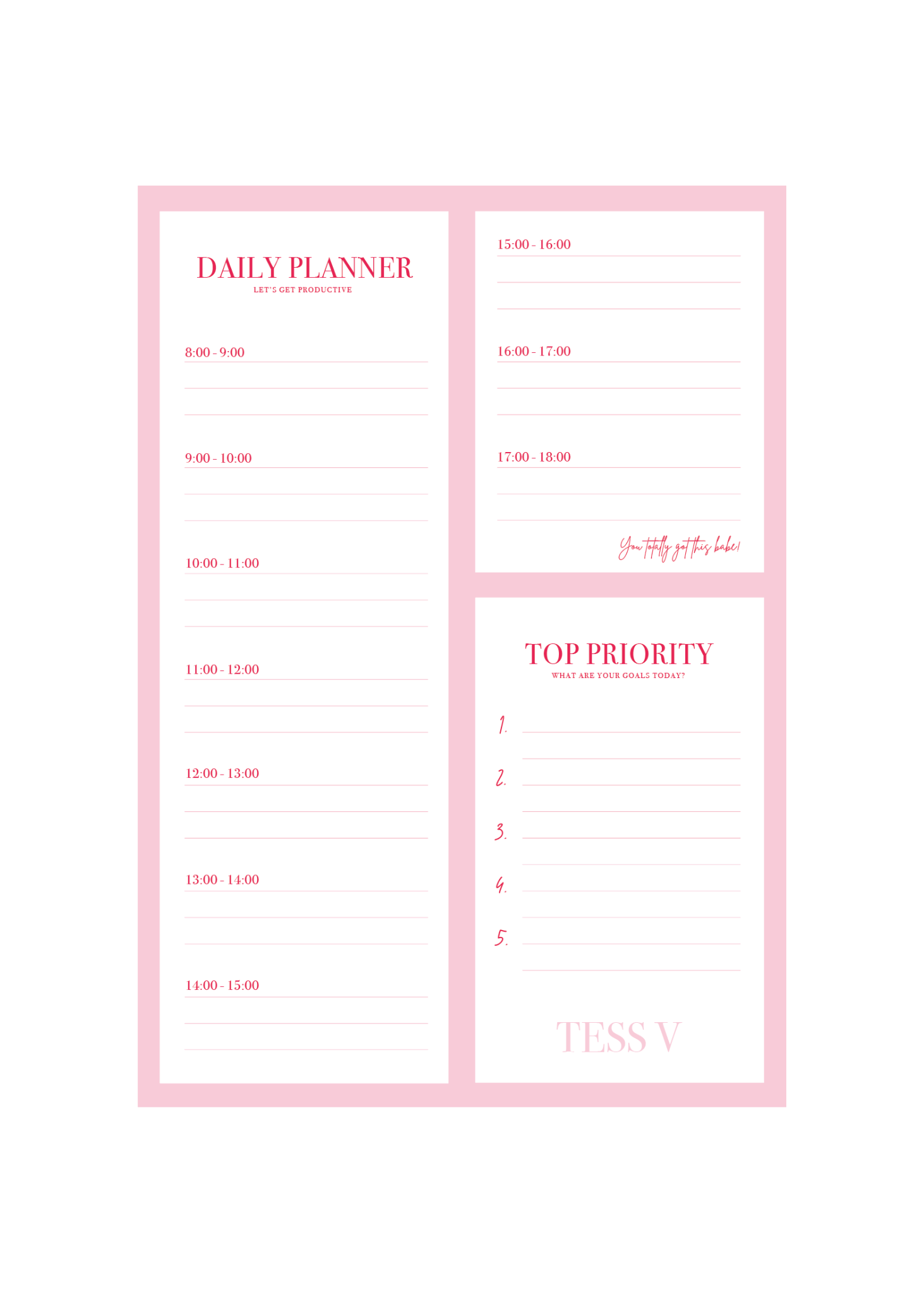tess v planner