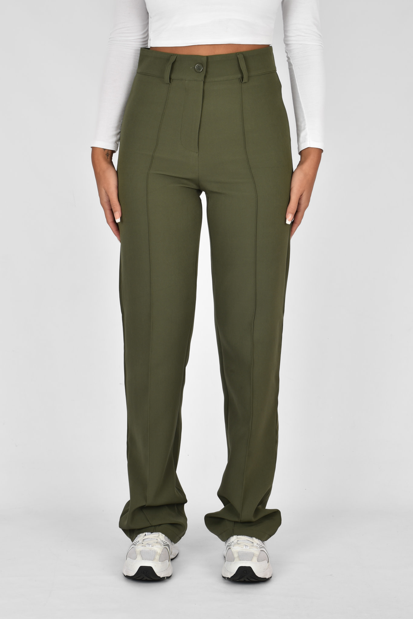 Mika pantalon donkergroen
