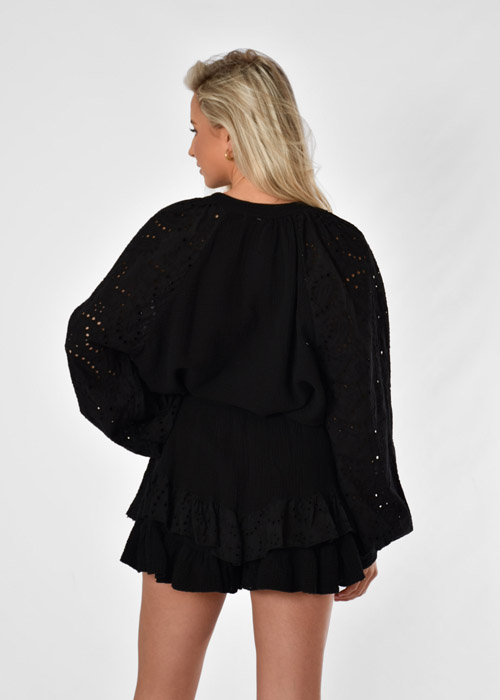 Roxy blouse zwart