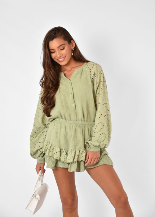 Roxy blouse groen