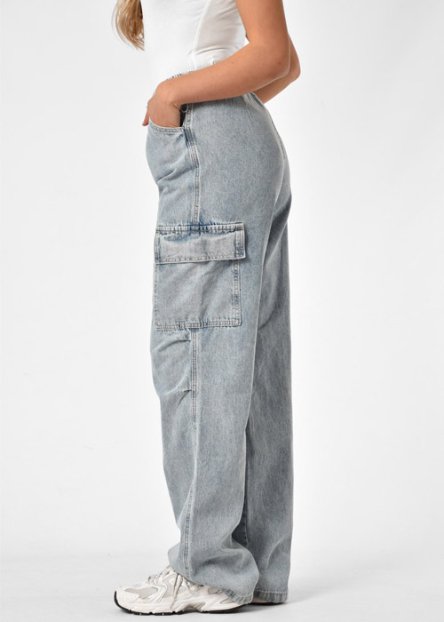 Julie parachute broek denim