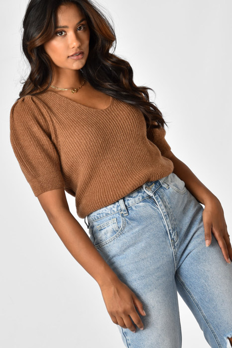 Ivy knit camel