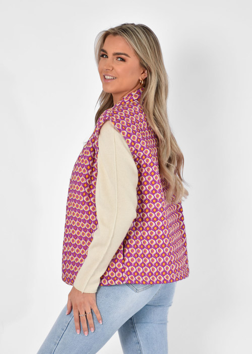 Marthe gilet paars