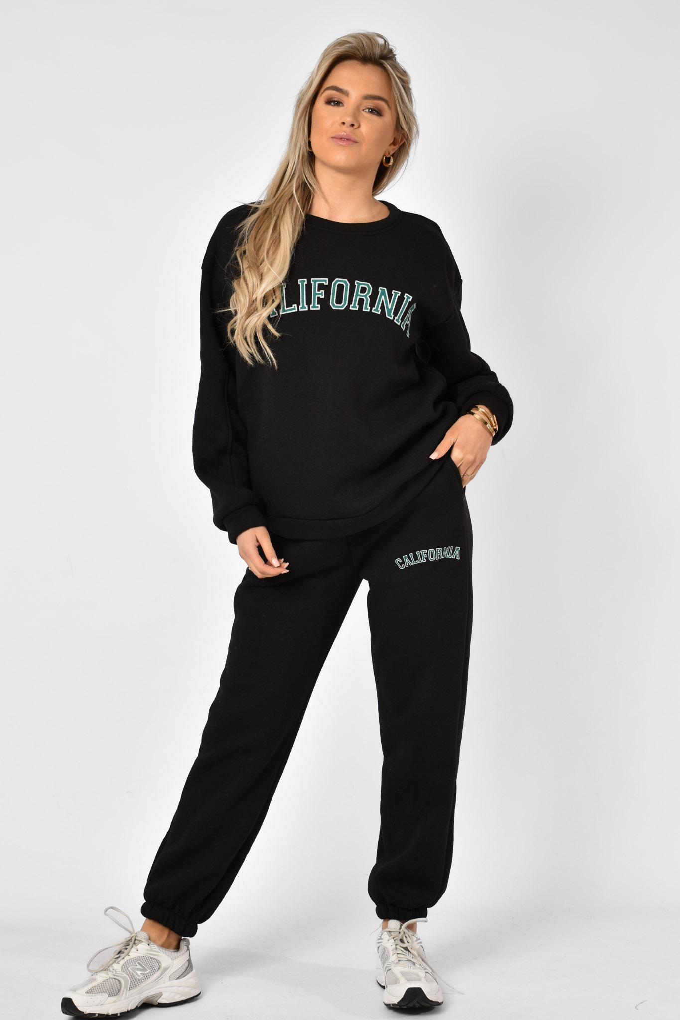 California jogging set zwart