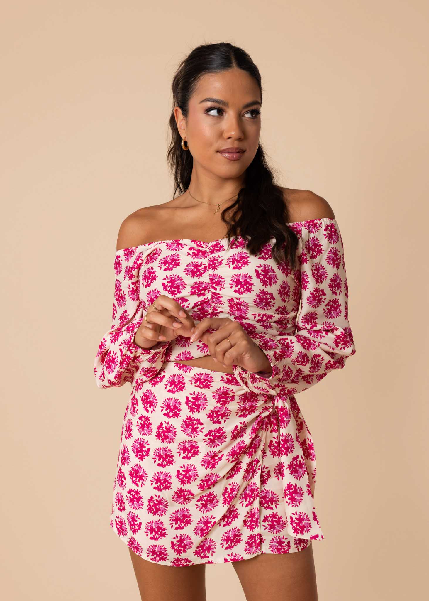 Fiene skort fuchsia