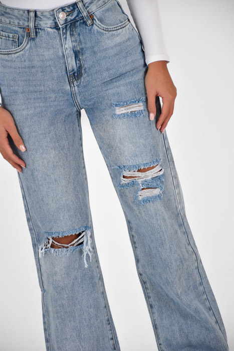 Maud straight leg jeans blauw