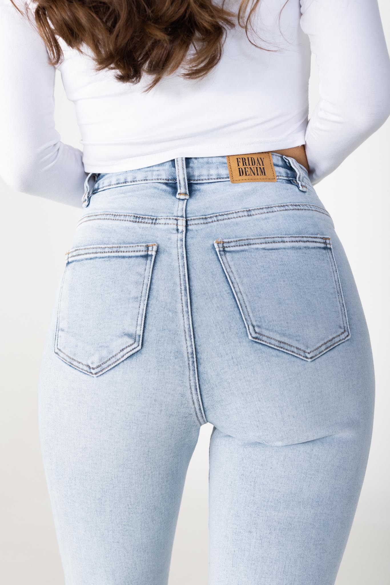 Mom jeans stretch blauw