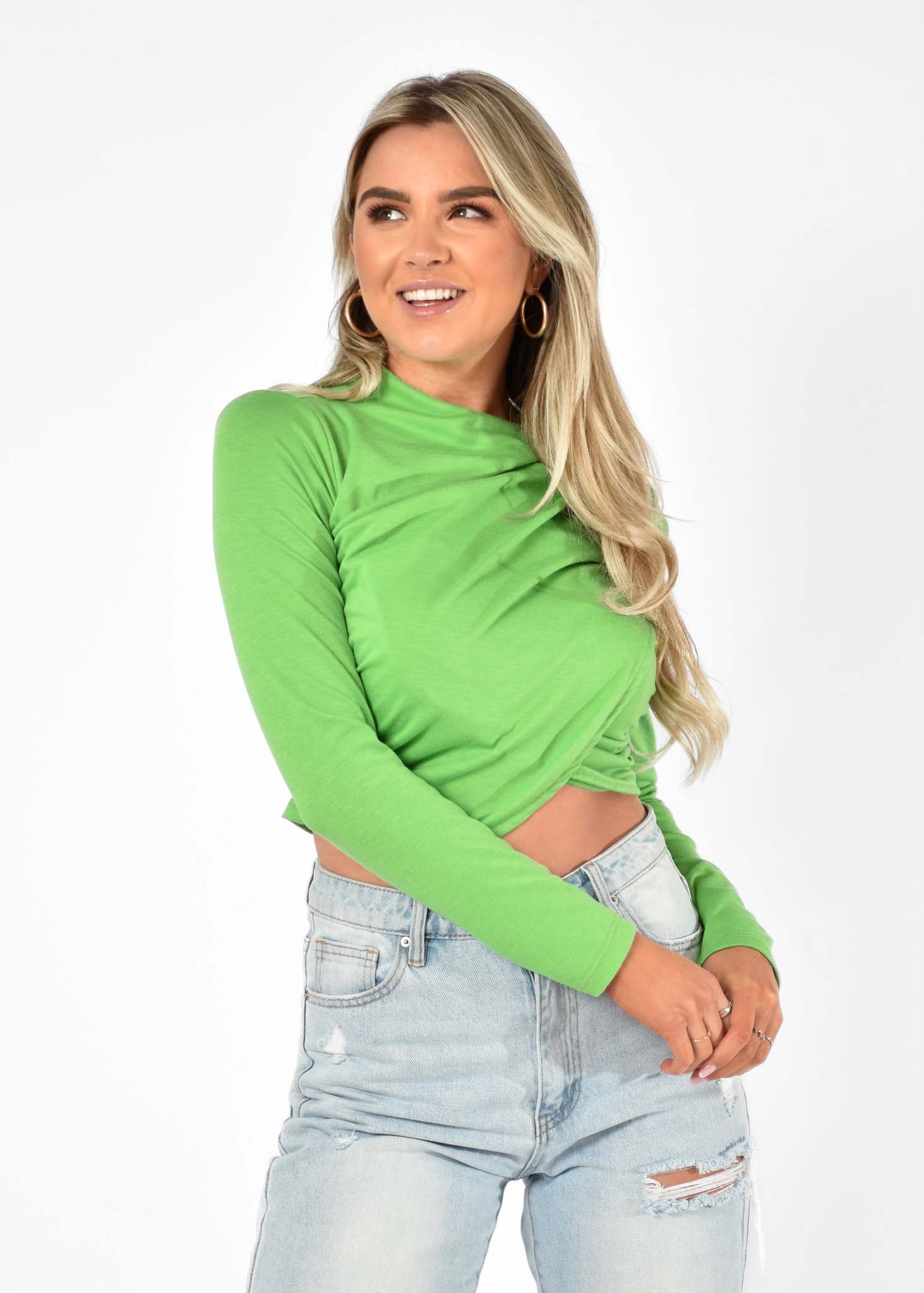 Eline top groen