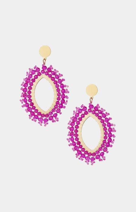 Juliette oorbellen fuchsia