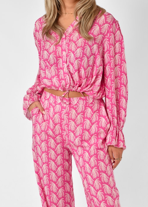 Fleur blouse roze