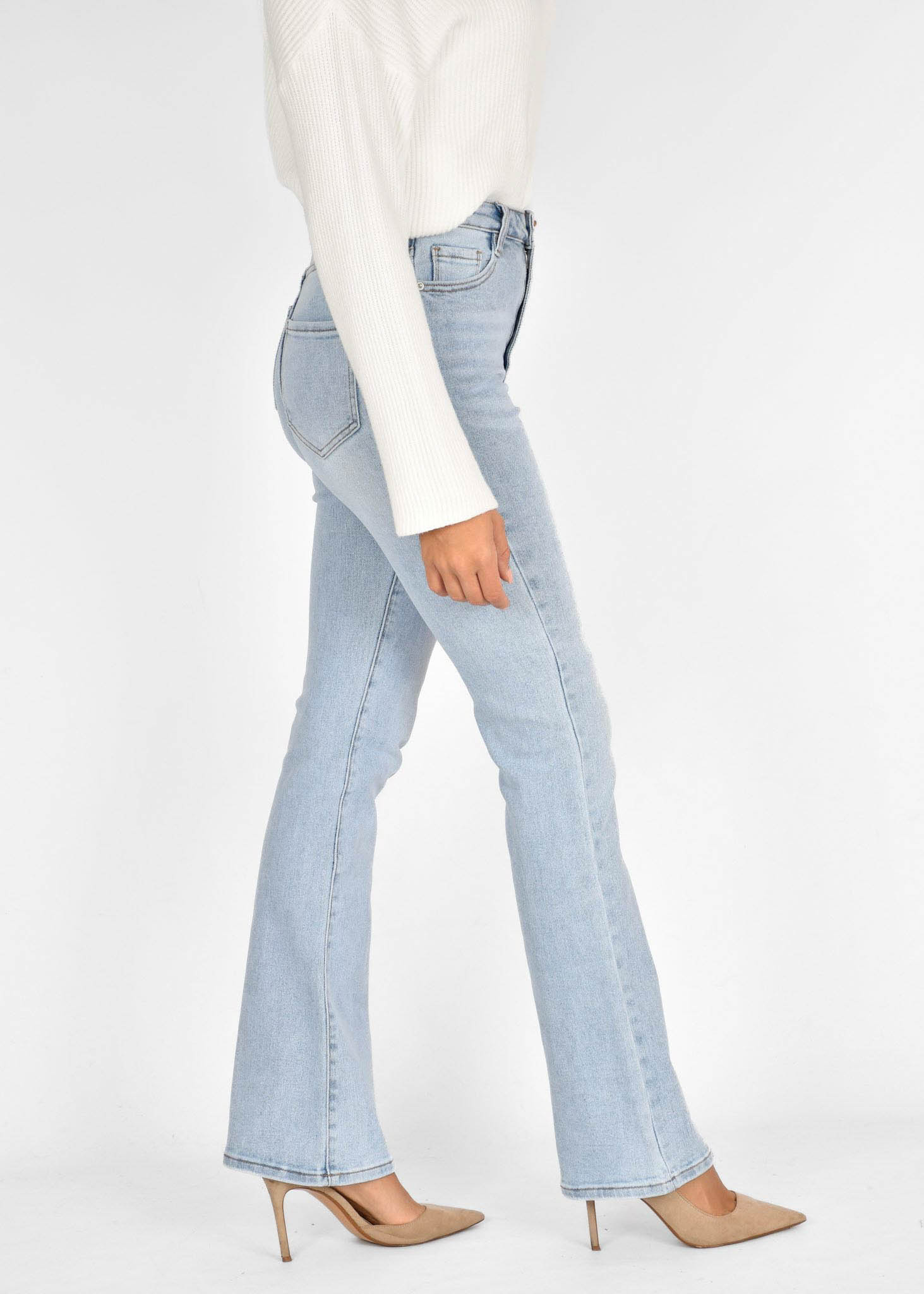 Flared jeans lichtblauw