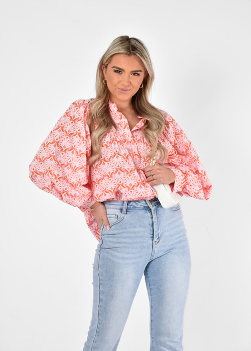 Elena blouse oranje