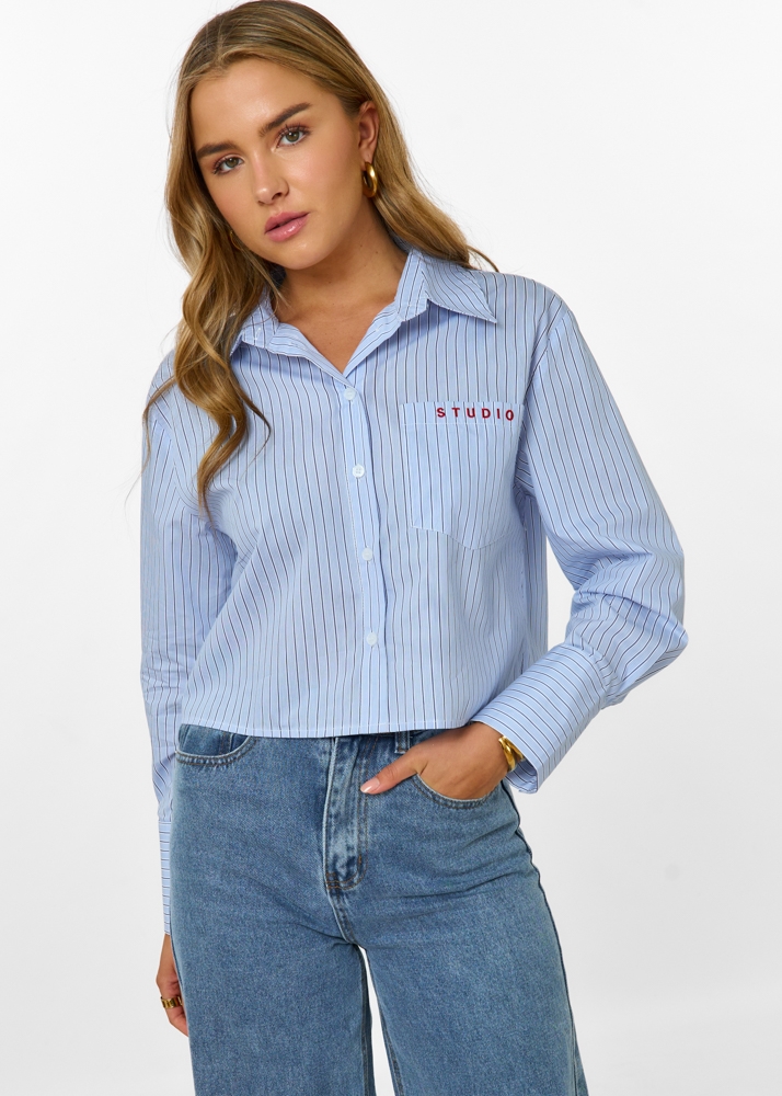 Studio blouse blauw