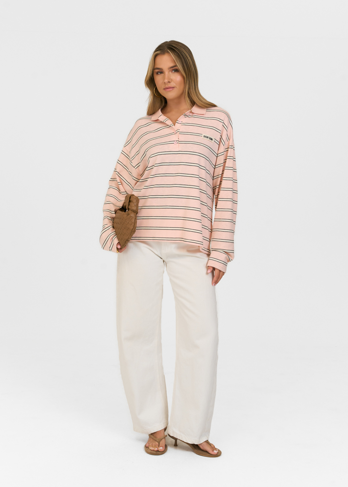 Friday Denim striped polo