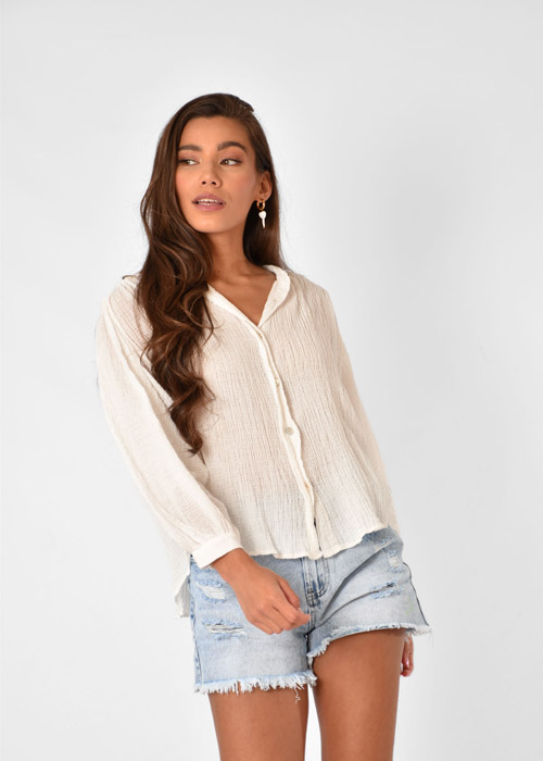 Feline blouse wit
