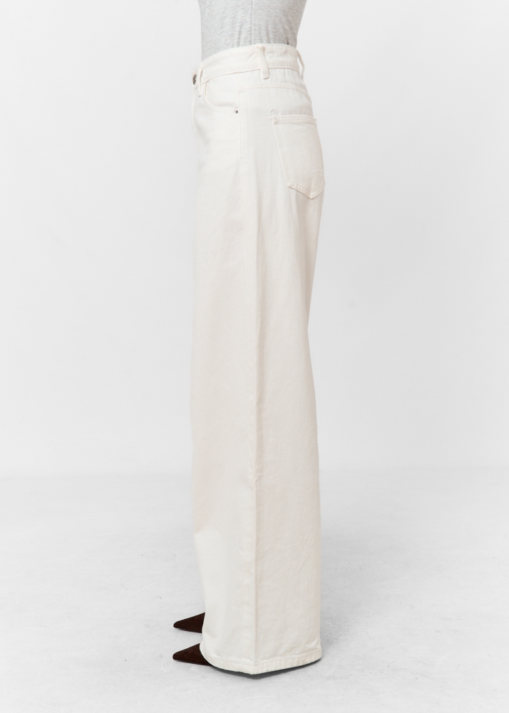 Wide leg classic jeans