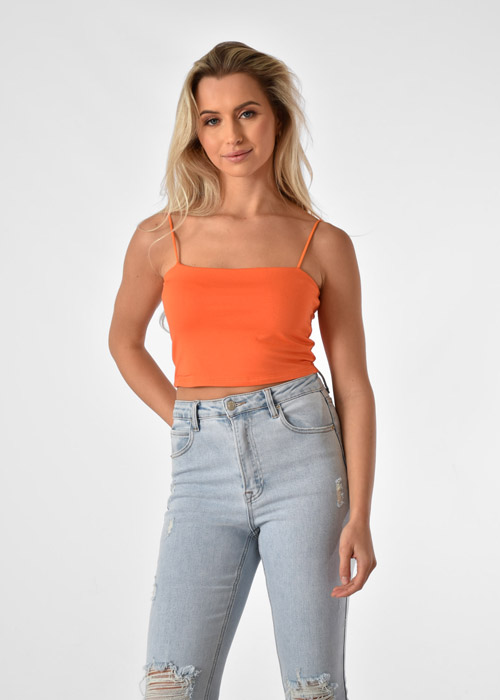 Oranje crop | Tops v