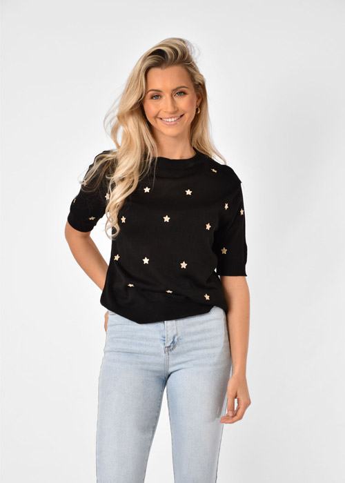 Renee top zwart