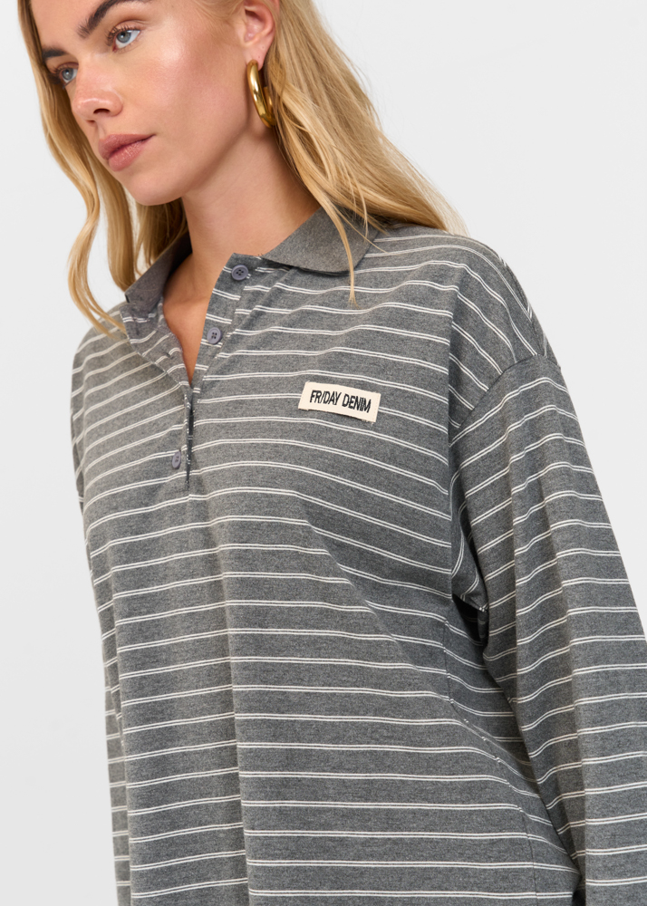 Friday Denim striped polo