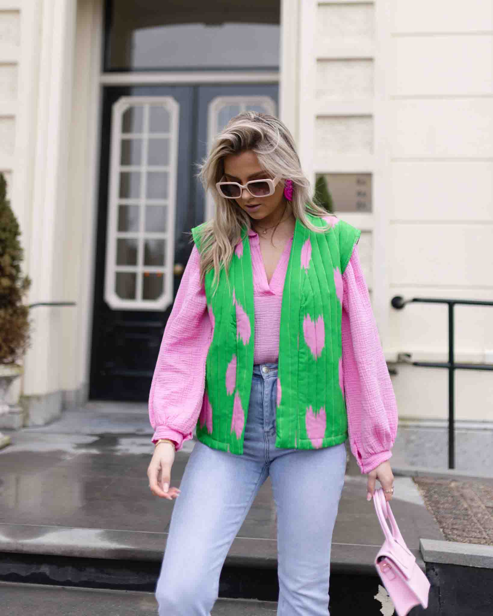 Mirthe gilet groen