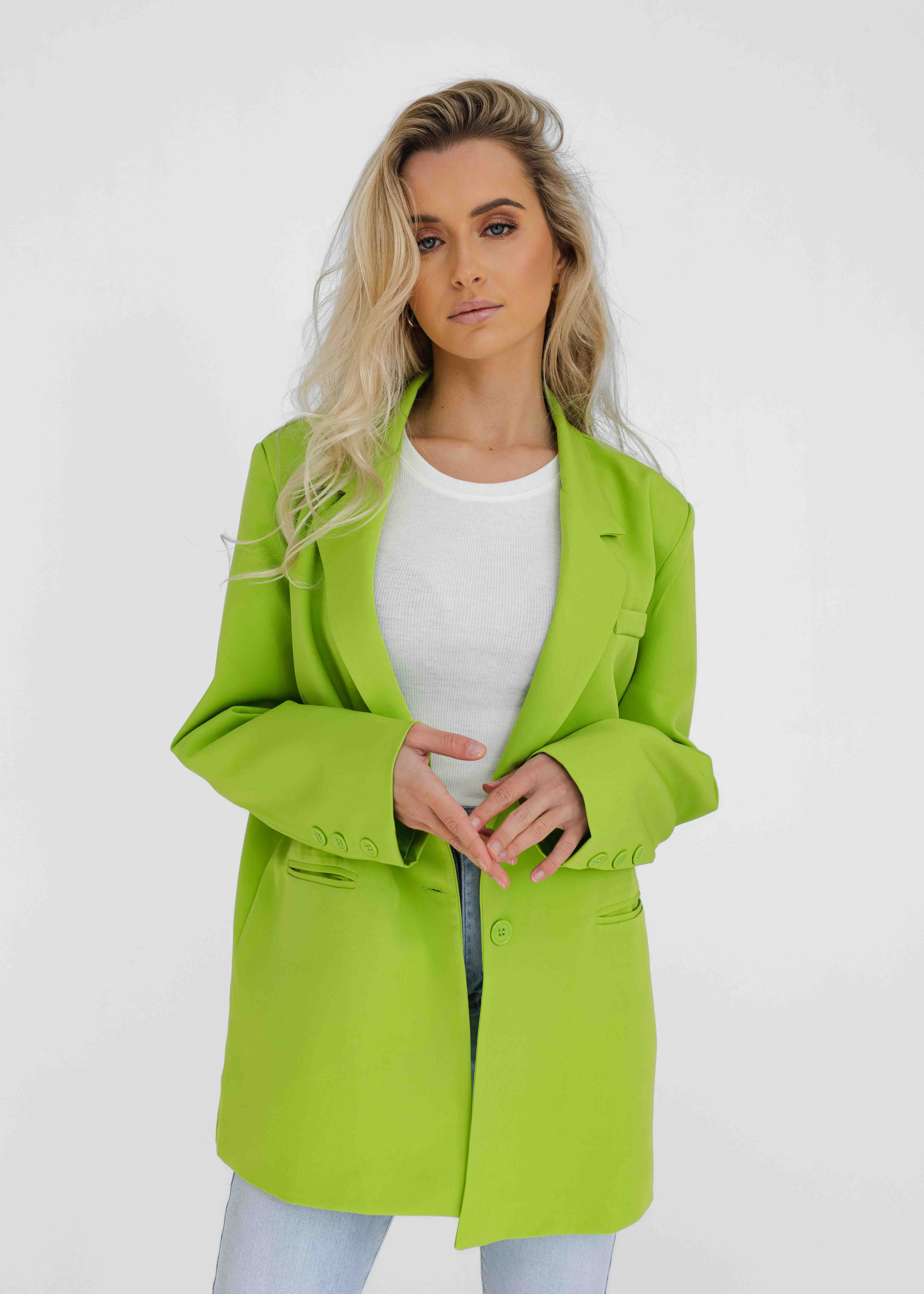 Yara blazer groen