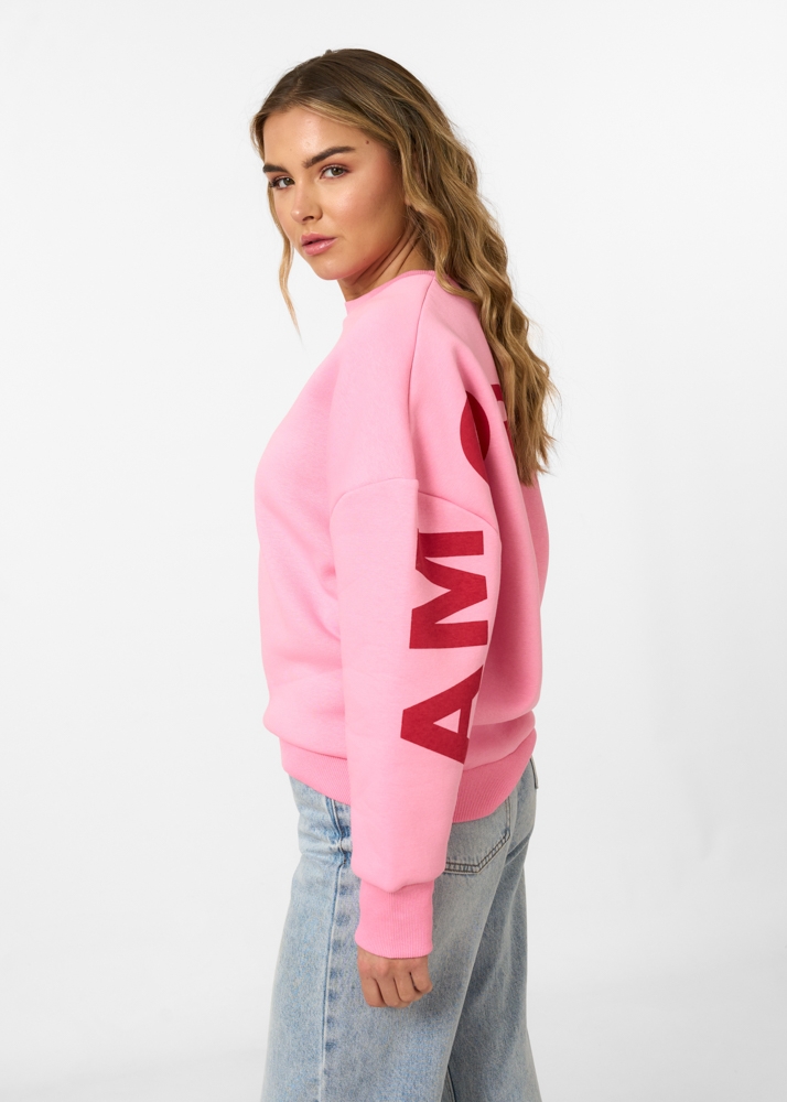 Amore mio backprint sweater