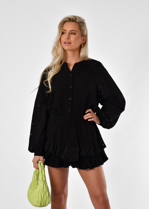 Roxy blouse zwart
