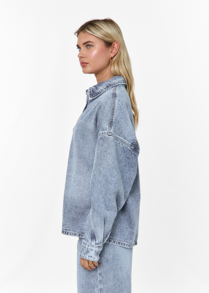 Boyfriend denim blouse