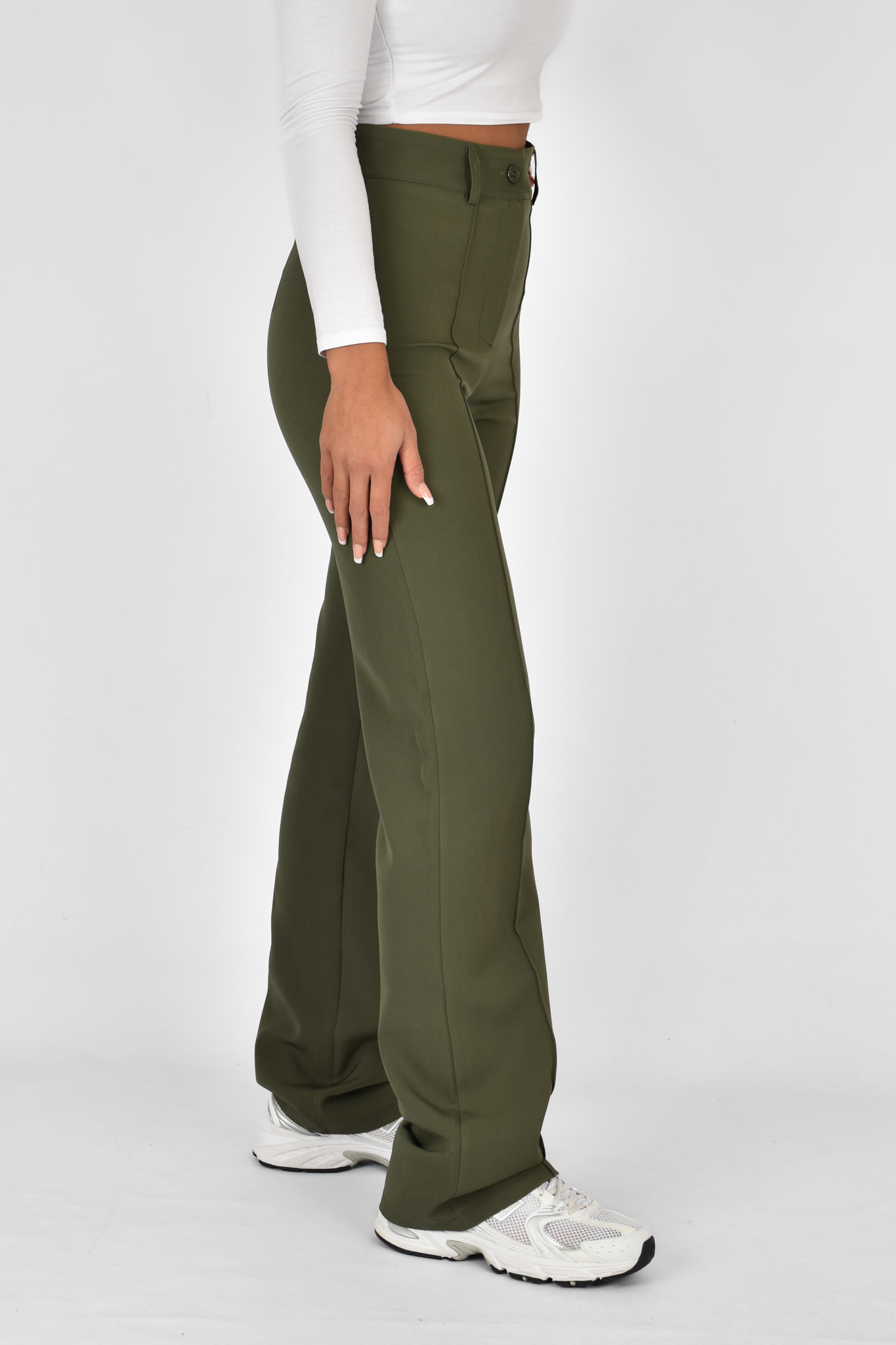 Mika pantalon donkergroen