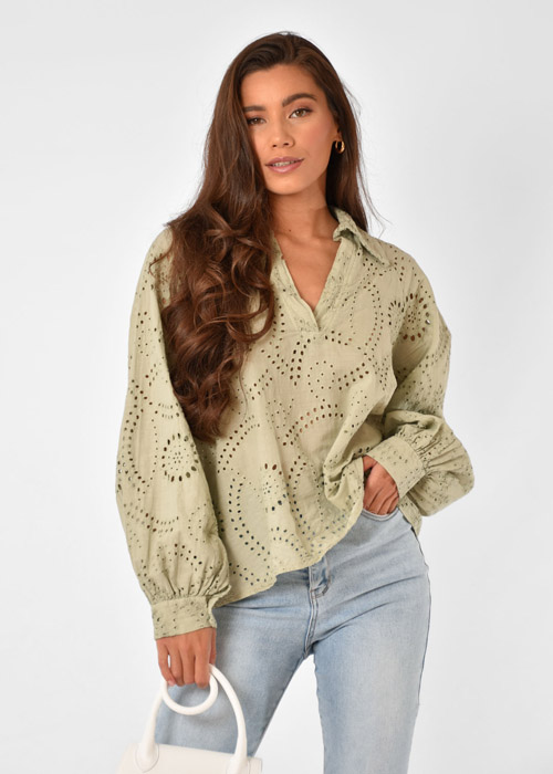 Monica blouse groen