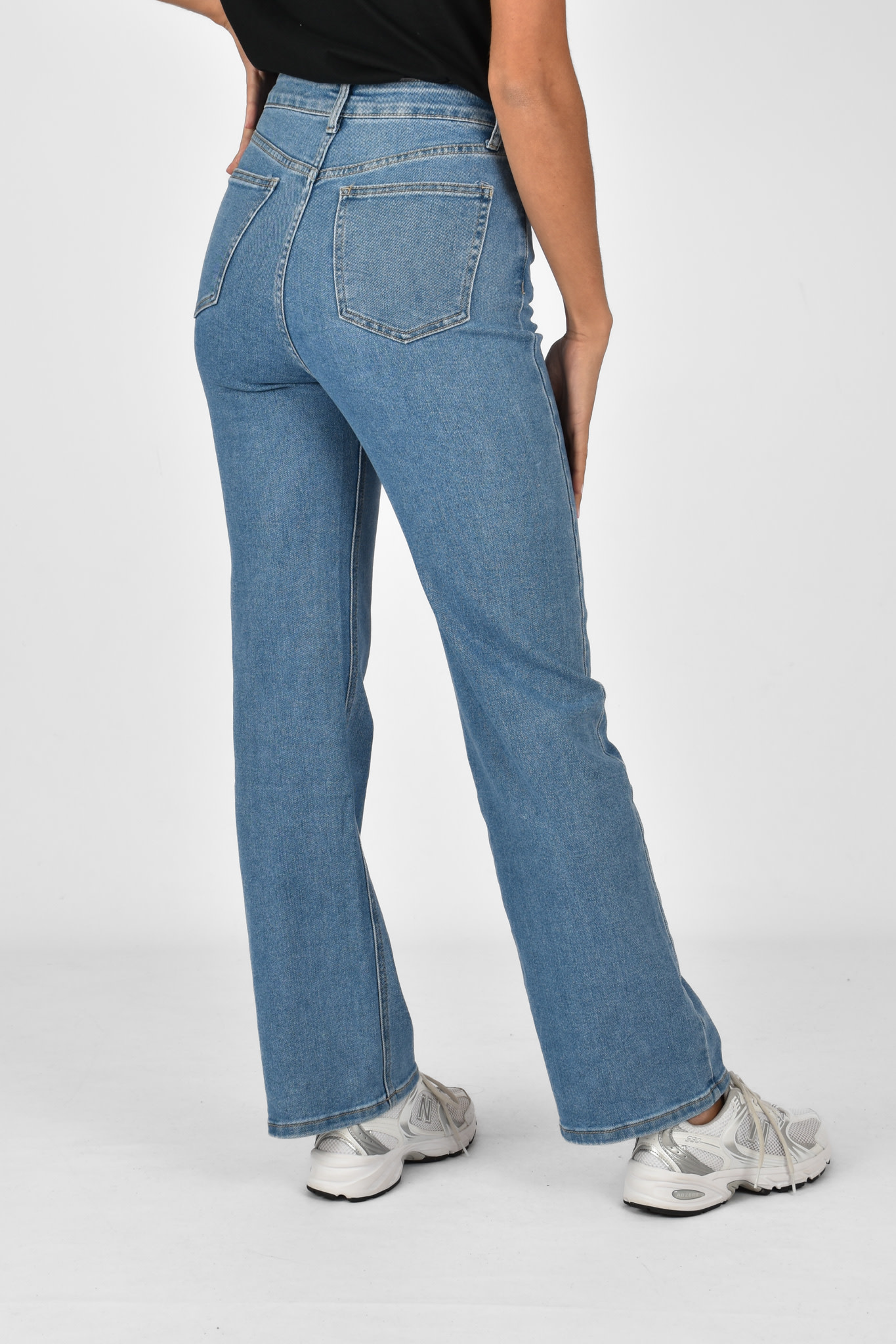 Hajar wide leg jeans blauw