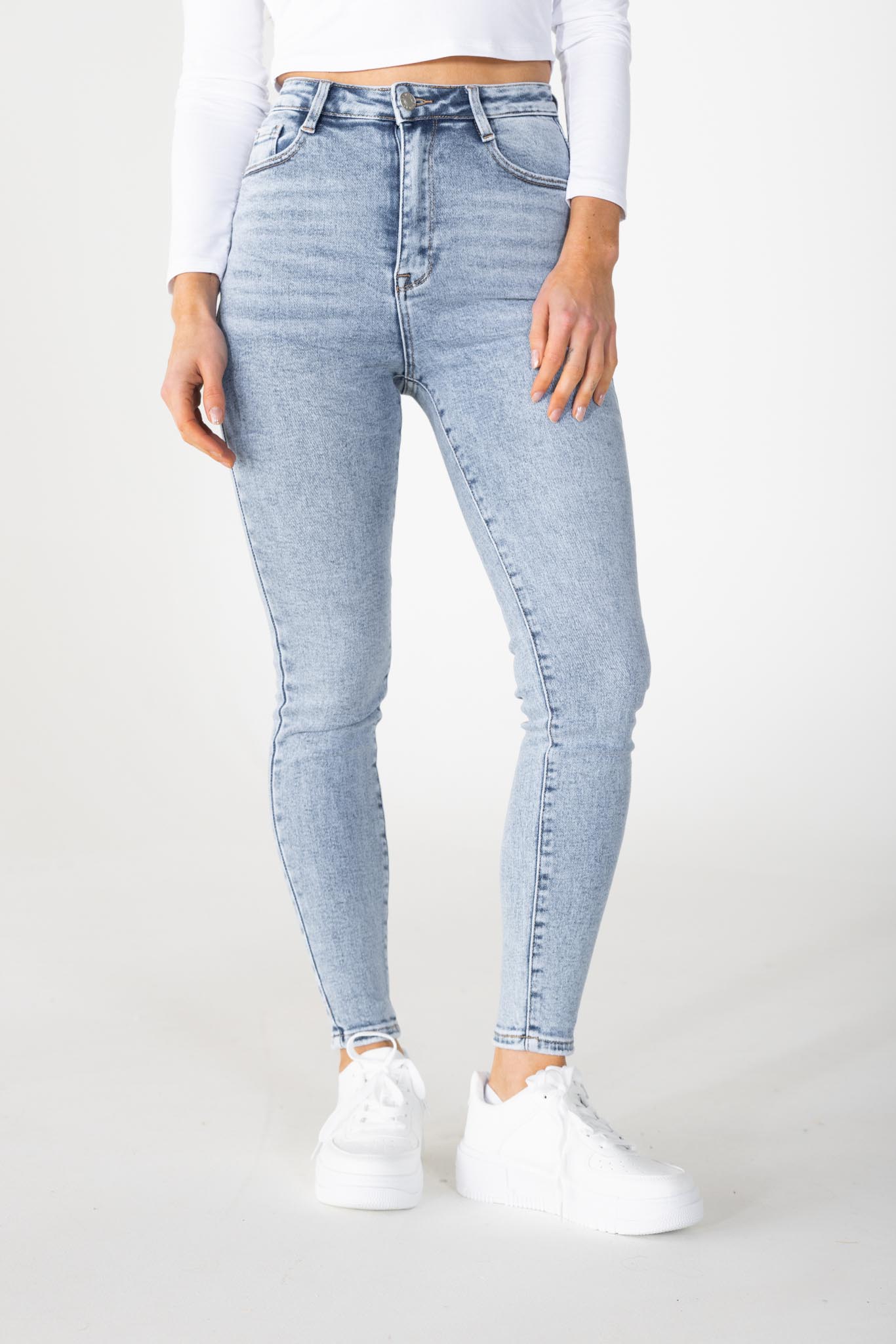 Skinny jeans donkerblauw