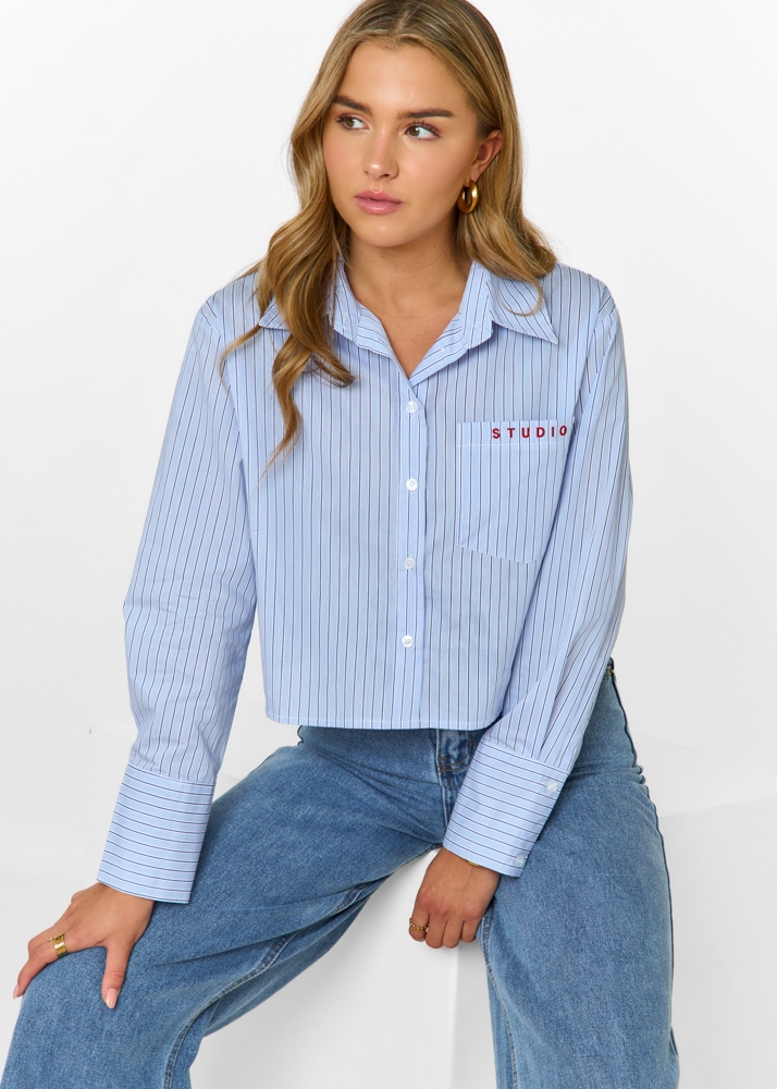 Studio blouse blauw