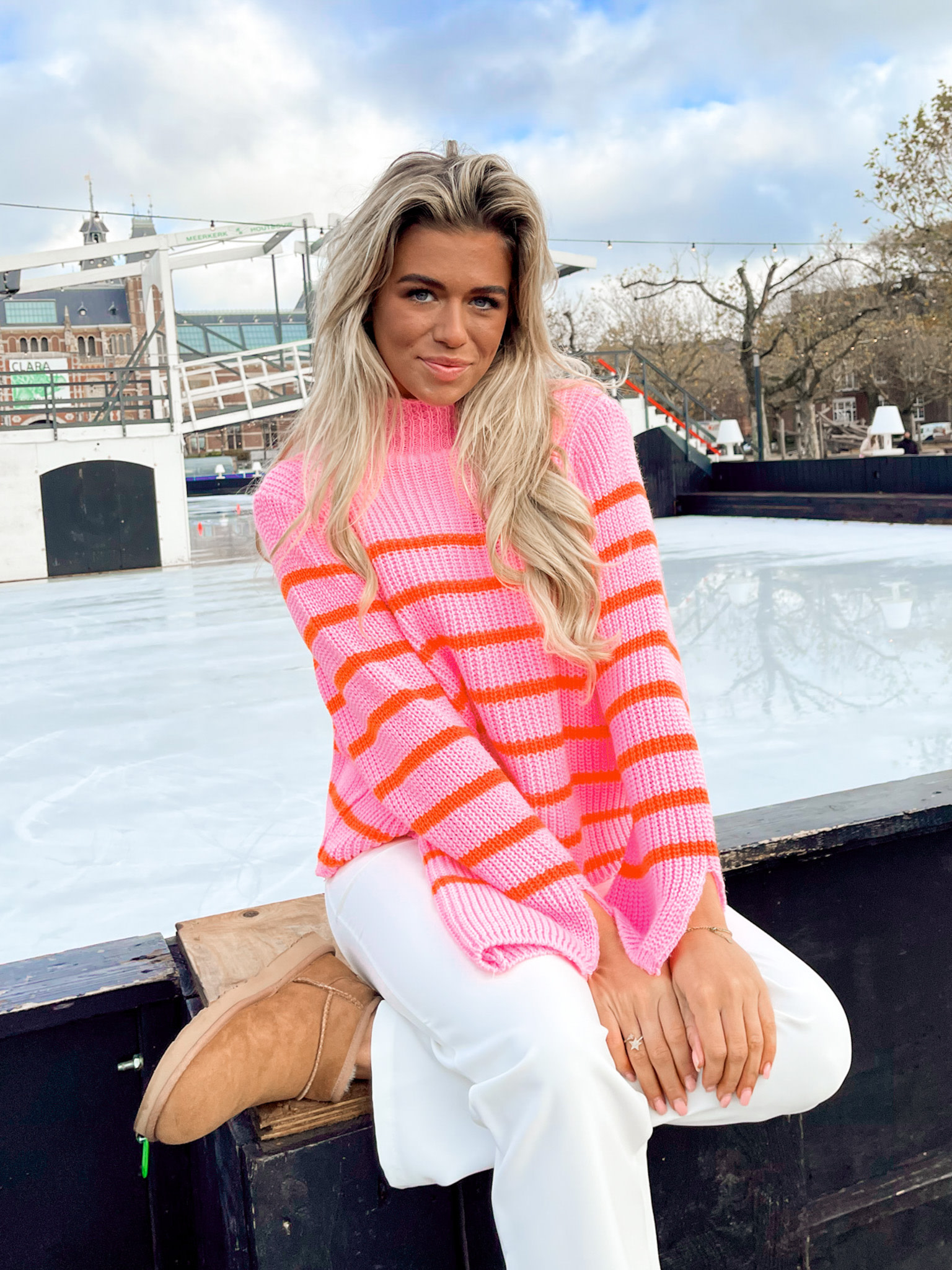 Susan trui roze